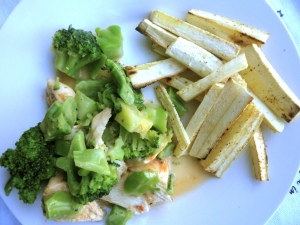 Parsnip fry dinner